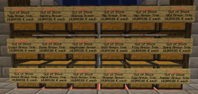 Armour trim templates shop